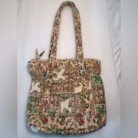Vintage Elegant Patchwork Tote Bag - Picture 6 of 11